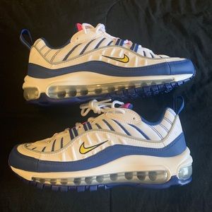 Nike Air Max 98 White pink blue Womens 6